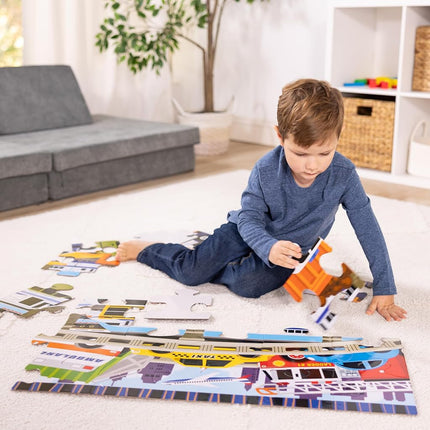 Melissa & Doug Traffic Jam Floor Puzzle 2'X3'