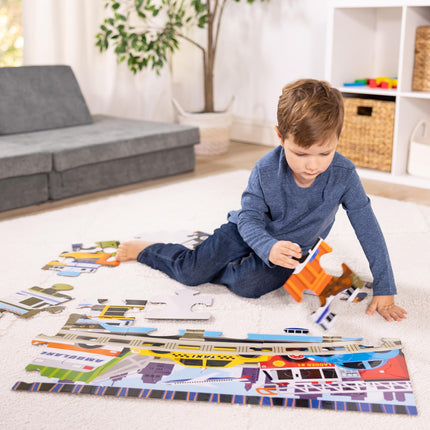 Melissa & Doug Rompecabezas de Piso Atasco de Tráfico 61cm X 91cm