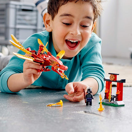 LEGO NINJAGO Legacy Kai’s Fire Dragon 71701 Dragon Toy Figure Building Kit, New 2020 (81 Pieces)