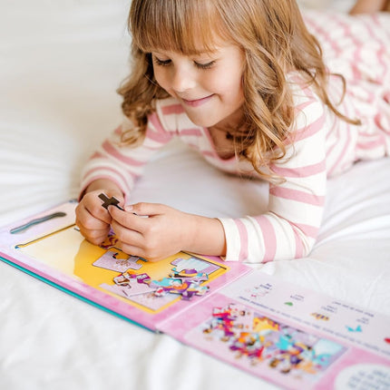 Melissa & Doug Take-Along Magnetic Jigsaw Puzzles Travel Toy � Princesses (2 15-Piece Puzzles)