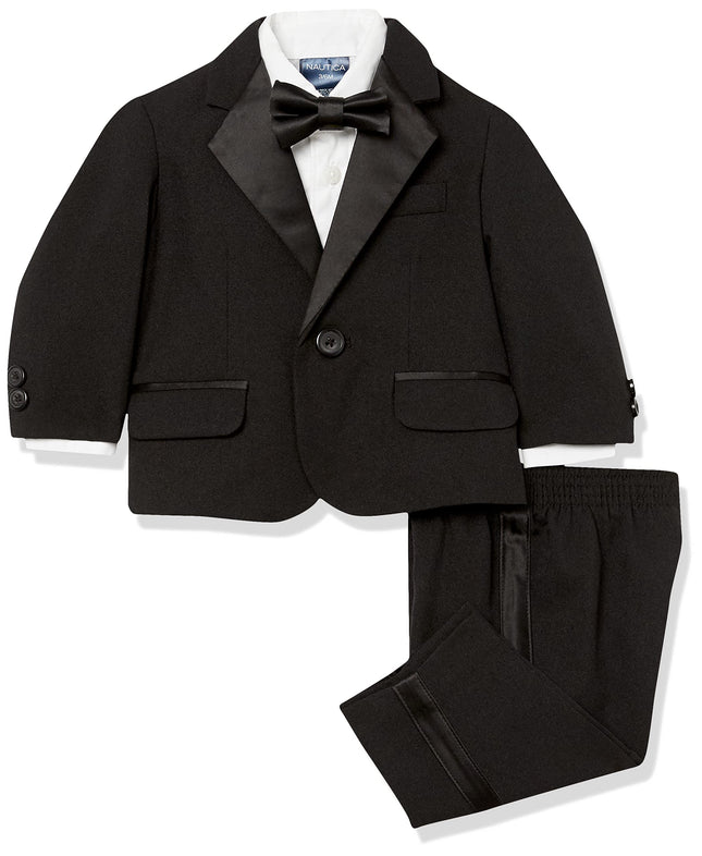 Nautica Baby Boys 4-Piece Tuxedo with Dress Shirt,