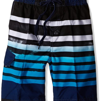 Kanu Surf Little Boys Reflection Swim Trunks, Navy, Small (4)