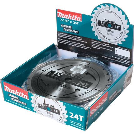 Lame de scie circulaire Makita D-45989-10 de 7-1/4 pouces, paquet de 10