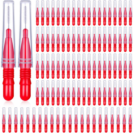 BBTO 100 Pcs Braces Dental Brush Flosser for Clean