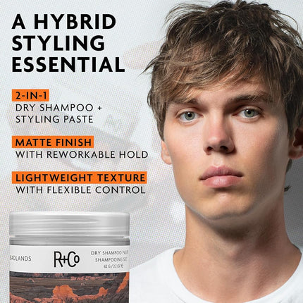R+Co Badlands Dry Shampoo Paste, 62g