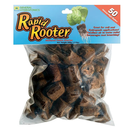 General Hydroponics Rapid Rooter Replacement Plugs, Bag of 50