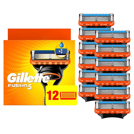 Gillette Fusion5 Razor Refills for Men, 12ct Cartr
