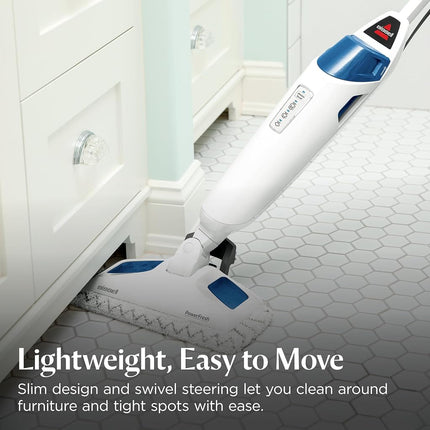 Bissell Power Fresh Steam Mop with Natural Sanitization, Floor Steamer, Tile Cleaner, and Hard Wood Floor Cleaner with Flip-Down Easy Scrubber, 1940A