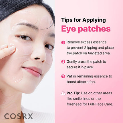 COSRX Pink Peptide Collagen Hydrogel Eye Patches 60pcs