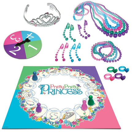 Pretty, Pretty, Princess avec les illustrations des années 1990 de Winning Moves Games USA, un délicieux jeu d'habillage et de bijoux pour 2 à 4 joueurs, à partir de 5 ans (1222)
