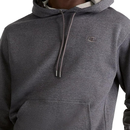 Champion Men's Powerblend Pullover Hoodie, Granite Heather, XL