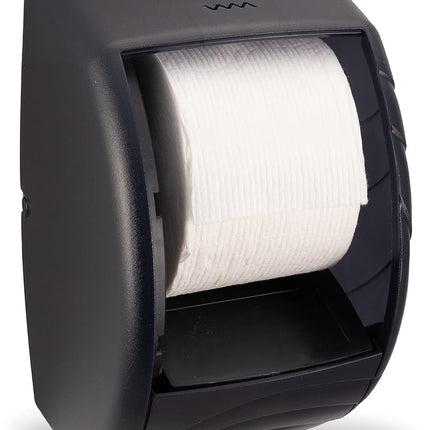 San Jamar R3590TBK Black Pearl Oceans Duett Standard Bath Tissue Dispenser