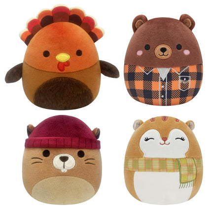 Squishmallows Original 5 pulgadas Cosecha paquete de 4 peluches - Peluche oficial ultrasuave de Jazwares - Exclusivo de Amazon