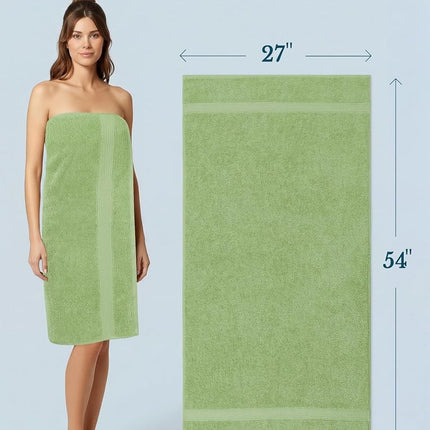 Utopia Towels 4 Pack Premium Bath Towels, 27x54 in, 600 GSM Cotton, Sage Green