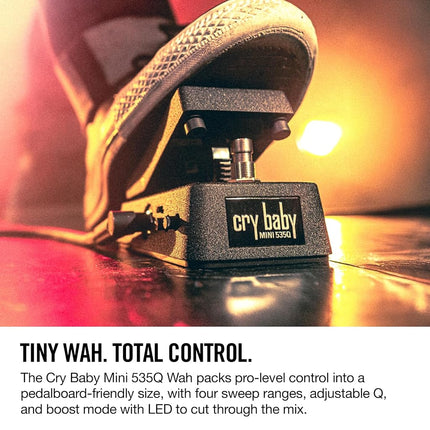 Jim Dunlop JD-CBM535Q Cry Baby Mini WAH Guitar Effects Pedal