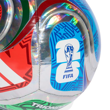 adidas Unisex-Adult World Cup Training Foil Soccer Ball, Multicolor/White/Team Royal Blue/Solar Blue, 3