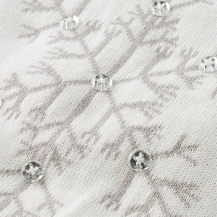 Gymboree Girls and Toddler Long Sleeve Sweaters, Silver Snowflake, 3T