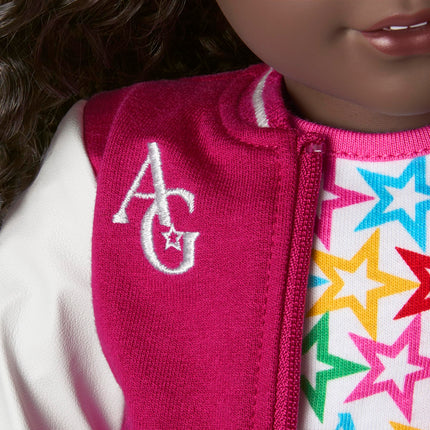 American Girl, Truly Me 18-inch Doll #127 with Hazel Eyes, Curly Dark-Brown Hair, Very Deep Skin, for Ages 6+