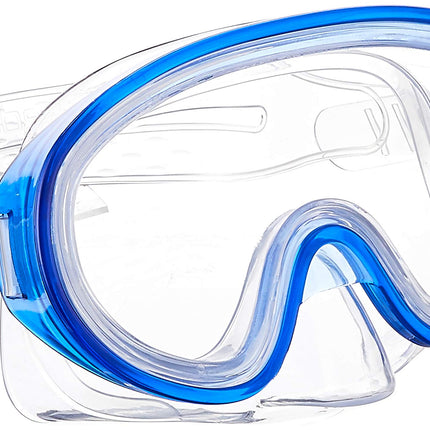 Speedo Kid's Aqua Quest Mask/Snorkel/Fin Set, Blue Ocean, Large/X-Large