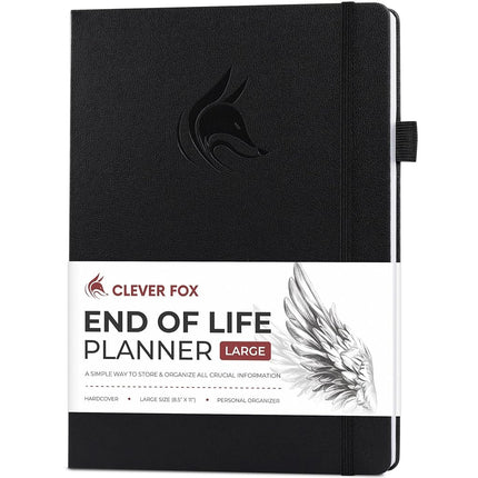 Clever Fox End of Life Planner (Black, A4 (8.5'' x