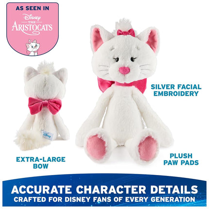 GUND Disney Peluche oficial de Marie Toothpick, animal de peluche de la gata de Los Aristogatos para mayores de 1 año, blanco, 15 pulgadas
