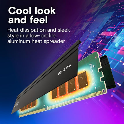 Crucial Pro DDR4 RAM 32GB Kit (2x16GB) 3200MHz, Intel XMP 2.0, Computer Memory (PC) - CP2K16G4DFRA32A
