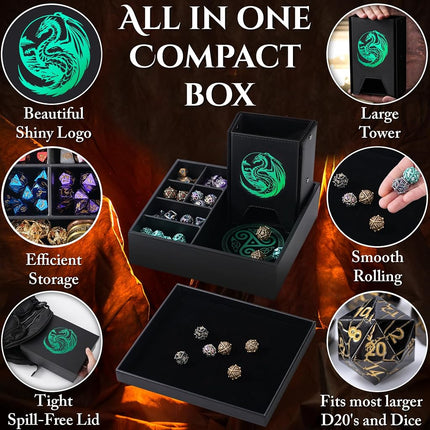Soar Forge All-in-One Game Roamer - Dice Tray & Tower for DND and RPG