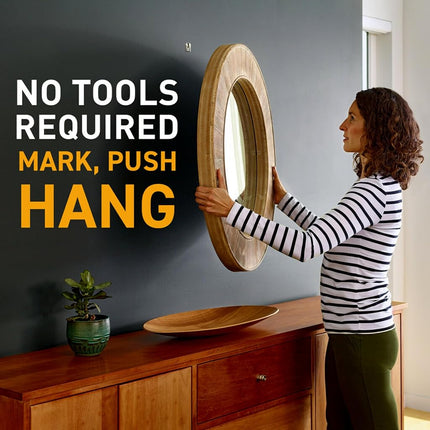 3M CLAW 3PH45M-4ESF 4 Drywall Picture Hangers with Spot Markers, Hang Frames with no Tools, Holds up to 45 lbs