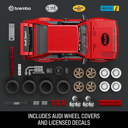 Mattel Brick Shop Hot Wheels '84 Audi Sport Quattro Building Kit