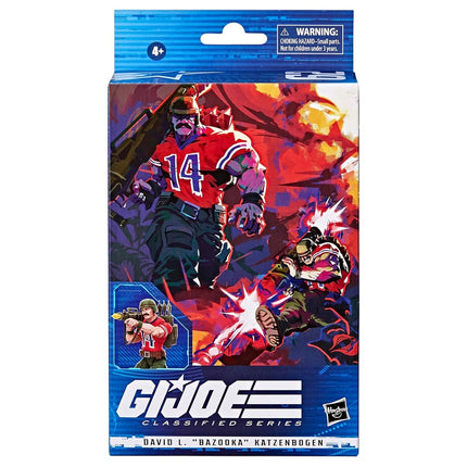 G.I. Joe Classified Series David L.Bazooka Katzenbogen Action Figure 62 Collectible Premium Toy with Accessories 6-Inch-Scale Custom Package Art