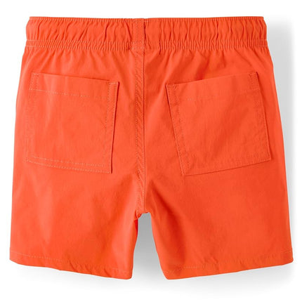 Gymboree Boys' and Toddler Quick Dry Tie Front Jogger Shorts, Flambe, 12-18 Months