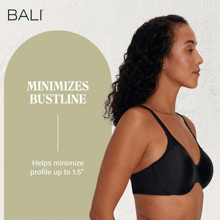 Maidenform Women's Bali-Passion for Minimizer Wired Bra, Black (Noir Xbk), 38C