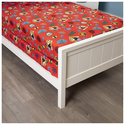 Paw Patrol Toddler Fitted Sheet and Pillow Case Set, Red