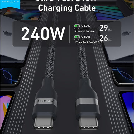 Anker Laptop Power Bank (25K, 165W, Built-In and Retractable Cables)