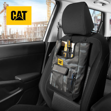 Cat� Car Front Seat Organizer, Back Seat Storage with Adjustable Straps, Truck Seat Organizer for Delivery, Office, Drive, Passenger Seat or Backseat - On Seat Storage for Car, Truck & SUV (Camo)
