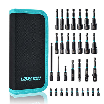 Libraton 31PCS Magnetic Nut Driver Set, Impact Dri