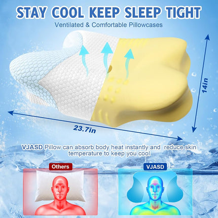 VJASD Queen Size Cervical Neck Pillows