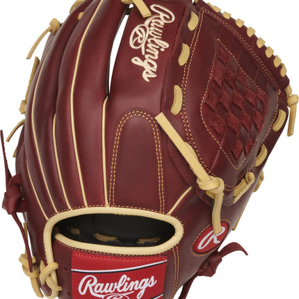 Rawlings Sandlot Series Leather Basket Web Baseball Glove, 12", Right Hand Throw