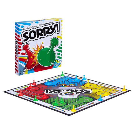Sorry! Board Game for Kids, Classic Hasbro Board Game; Each Player Gets 4 Pawns, Holiday Gifts for Kids, Ages 6 and up