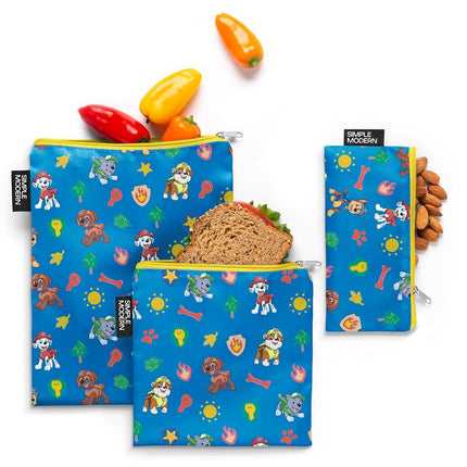 Simple Modern Reusable Snack & Sandwich Bags | 3 P