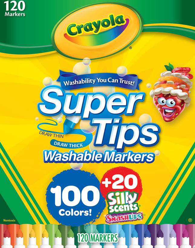 Crayola Super Tips & Silly Scents Washable Marker 