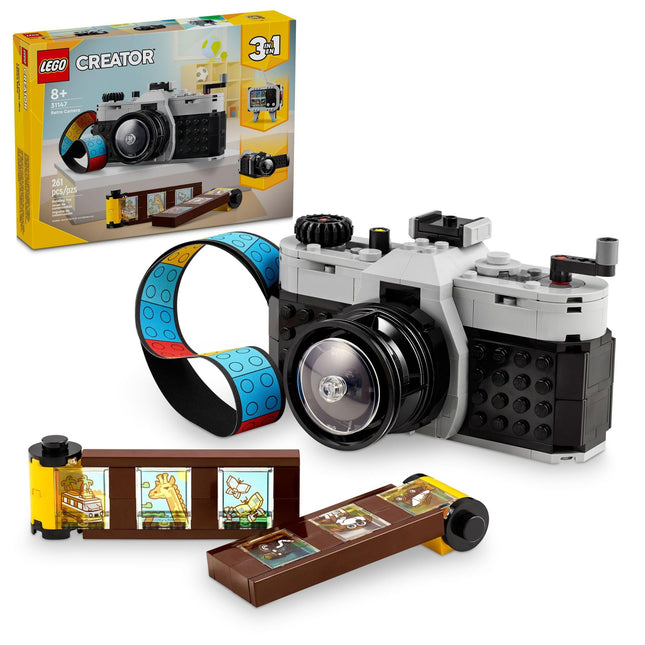 LEGO Creator 3 in 1 Retro Camera Toy, Transforms f