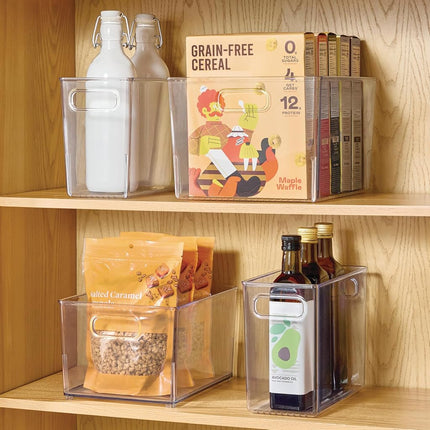 InterDesign Kitchen Pantry and Cabinet Storage and Organization Bin, 10-Inch by 5-Inch by 8-Inch, Clear