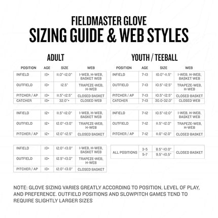 Franklin Sports unisex adult 11" - Web Baseball and Softball Glove Fieldmaster Midnight Youth Baseball Gloves I, Black, 11.0 US