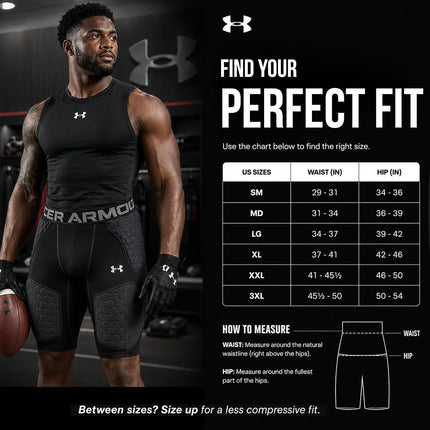Under Armour Gameday 5-Pad Football Girdle for Men, Girdle for Football Players