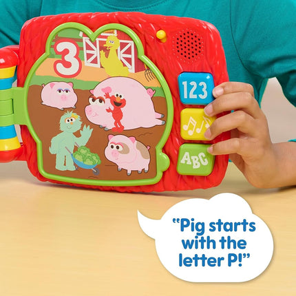 Just Play Sesame Street Elmo's Lots to Learn Book, Children's Toy from 2 Years