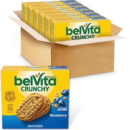 belVita Blueberry Breakfast Biscuits, 5 Count Box, 8.8 Ounce (Pack of 6)