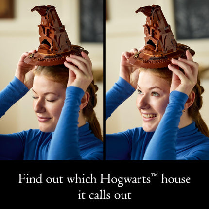 LEGO Harry Potter Talking Sorting Hat W/ 31 Voices - Harry Potter Building Set - Gift Idea for Adults, Women & Men, 18+ - 76429