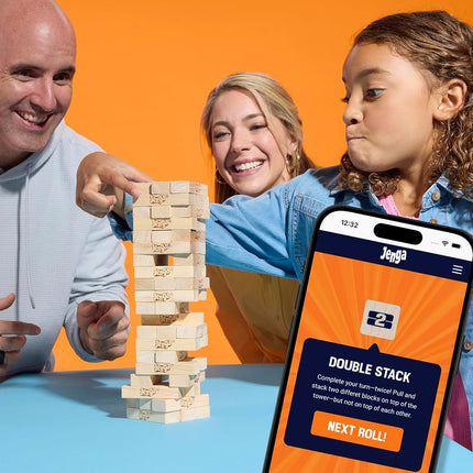 Official Hasbro Games Jenga Game with Digital Die