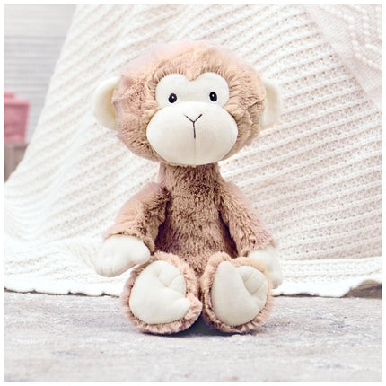 Baby GUND Lil’ Luvs Collection, Micah Monkey Premium Plush Stuffed Animal for Babies, Brown/Cream, 12”